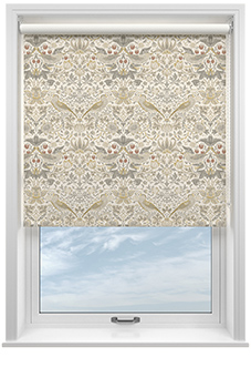 William Morris At Home Strawberry Thief, Ochre - Roller Blind
